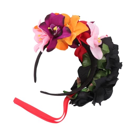 DECOMELODY Blumen Stirnband Damen und Haarkranz Festival Haarschmuck Schwarz für Party Halloween Cosplay und Strand DECOMELODY Blumen Stirnband Damen und Haarkranz Festival Haarschmuck Schwarz für Party Halloween Cosplay und Strand von DECOMELODY