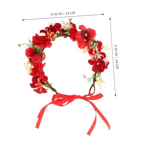 DECOMELODY Blumenkrone Für Mädchen: Blumenkopfschmuck - Blumenhaargirlande Für Hochzeiten, Geburtstage, Feiertage - Hawaii-frisurenzubehör DECOMELODY Blumenkrone Für Mädchen: Blumenkopfschmuck - Blumenhaargirlande Für Hochzeiten, Geburtstage, Feiertage - Hawaii-frisurenzubehör von DECOMELODY
