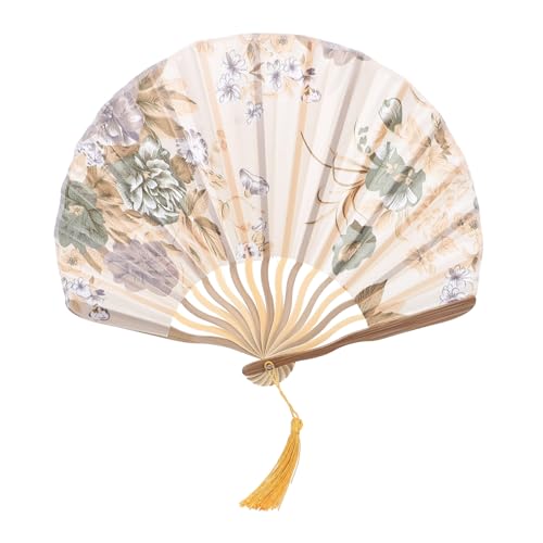 DECOMELODY Faltbarer Handfächer aus mit Muschel Design Traditioneller Chinesischer Tanzfächer Eleganter Bühnenrequisit Fächer für Damen Handlich und Dekorativ Goldfarbener Faltbarer Fächer DECOMELODY Faltbarer Handfächer aus mit Muschel Design Traditioneller Chinesischer Tanzfächer Eleganter Bühnenrequisit Fächer für Damen Handlich und Dekorativ Goldfarbener Faltbarer Fächer von DECOMELODY