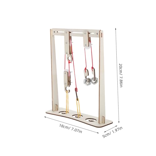 DECOMELODY Flaschenzug Set Physik Lehrmittel mit Riemenscheiben und Halterung DIY Kran Modell für Schüler Experimente Kompakt Tragbar Fördert Kreativität und Praktisches Lernen im DECOMELODY Flaschenzug Set Physik Lehrmittel mit Riemenscheiben und Halterung DIY Kran Modell für Schüler Experimente Kompakt Tragbar Fördert Kreativität und Praktisches Lernen im von DECOMELODY