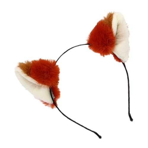 DECOMELODY Fuchsohren Haarreif aus Weichem Plüsch Abnehmbare Ohren Bequemes Stirnband für Damen für Halloween Cosplay Kostüm Party Rotbraunes Design Vielseitiges Tierkostüm Zubehör DECOMELODY Fuchsohren Haarreif aus Weichem Plüsch Abnehmbare Ohren Bequemes Stirnband für Damen für Halloween Cosplay Kostüm Party Rotbraunes Design Vielseitiges Tierkostüm Zubehör von DECOMELODY
