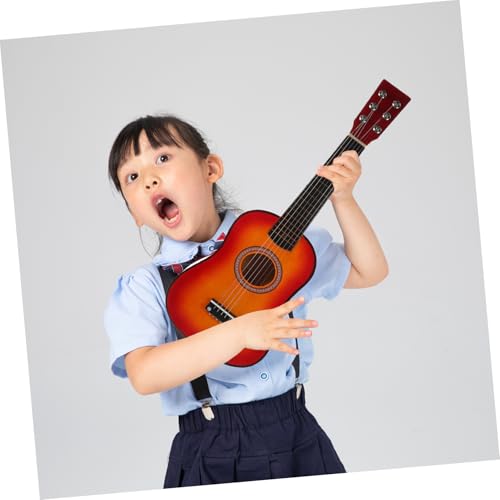 DECOMELODY Gitarre Anfänger Musikinstrument Sonnenuntergangsfarbe Holzoptik Lernspielzeug für Mädchen Jungen DECOMELODY Gitarre Anfänger Musikinstrument Sonnenuntergangsfarbe Holzoptik Lernspielzeug für Mädchen Jungen von DECOMELODY