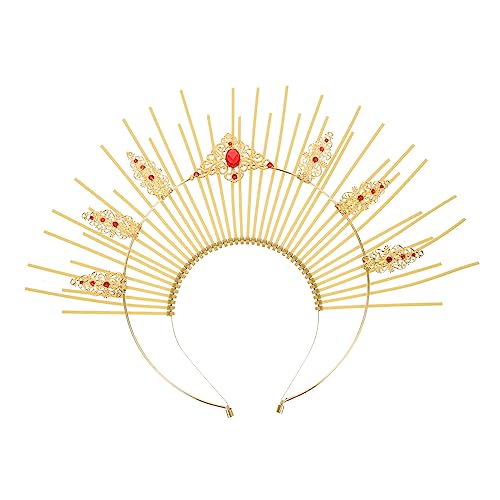 DECOMELODY Gotisches Sonnenkranz Haarreif Damen Haaraccessoire DIY Haarschmuck für Party Hochzeit Festlicher Haarkranz Leicht und Hautfreundlich DECOMELODY Gotisches Sonnenkranz Haarreif Damen Haaraccessoire DIY Haarschmuck für Party Hochzeit Festlicher Haarkranz Leicht und Hautfreundlich von DECOMELODY