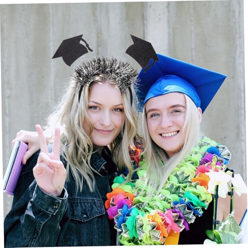 DECOMELODY Graduation Headband für Erwachsene mit Schwarzem Stern Elastisches Party Haarband mit Langlebigem Material als Abschlussfeier Deko und Fotorequisite von DECOMELODY