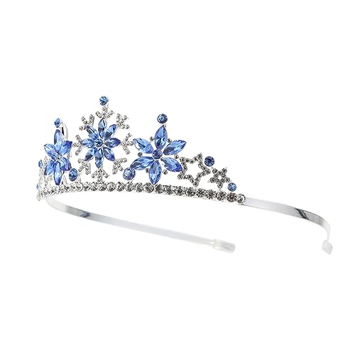 DECOMELODY Haarreif Krone Schneeflocke Leichtes Party Tiara Kopfschmuck Komfortabel und Modisch für Geburtstagsfeiern Rollenspiele und Festliche Anlässe Blaue Legierungsschmuck DECOMELODY Haarreif Krone Schneeflocke Leichtes Party Tiara Kopfschmuck Komfortabel und Modisch für Geburtstagsfeiern Rollenspiele und Festliche Anlässe Blaue Legierungsschmuck von DECOMELODY