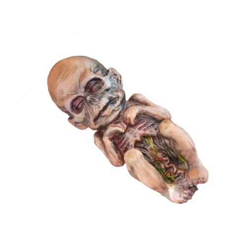 DECOMELODY Halloween Deko Gruselige Mumienpuppe Horror Puppe für Haunted House Lebensechte Halloween Figur mit Detailreicher Verarbeitung Geeignet für Party Zuhause und Secret von DECOMELODY