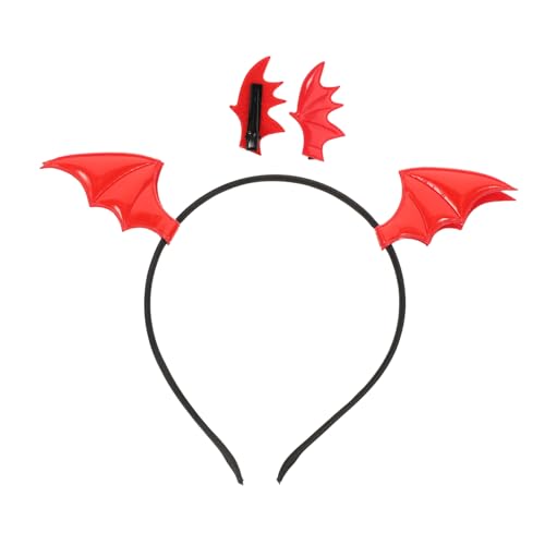DECOMELODY Halloween Fledermaus Haarreif mit Clips Teilig für Karneval Cosplay Party Schwarzer Haarschmuck mit Fledermausflügeln Design für Festliche Kostümdekoration DECOMELODY Halloween Fledermaus Haarreif mit Clips Teilig für Karneval Cosplay Party Schwarzer Haarschmuck mit Fledermausflügeln Design für Festliche Kostümdekoration von DECOMELODY