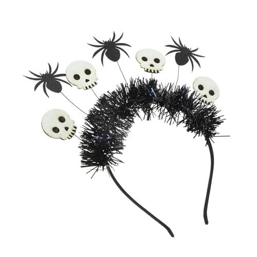 DECOMELODY Halloween Haarreif Schädelspinne Kopfschmuck Party Haarband Cosplay Unisex für Kostümfest und Themenparty DECOMELODY Halloween Haarreif Schädelspinne Kopfschmuck Party Haarband Cosplay Unisex für Kostümfest und Themenparty von DECOMELODY
