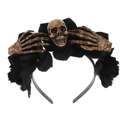 DECOMELODY Halloween Haarreif mit Blumen und Skelett Einzigartiges Halloween Party Haarband Komfortabel für Damen Stilvoller Kopfschmuck für Kostüme und Themenpartys DECOMELODY Halloween Haarreif mit Blumen und Skelett Einzigartiges Halloween Party Haarband Komfortabel für Damen Stilvoller Kopfschmuck für Kostüme und Themenpartys von DECOMELODY