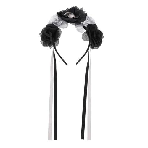 DECOMELODY Halloween Haarreif mit Silbernem Totenkopf und Rosenblüten Langlebiges Festival Haarband für Party und Kostüm für Damen und Herren Bequem und Auffällig DECOMELODY Halloween Haarreif mit Silbernem Totenkopf und Rosenblüten Langlebiges Festival Haarband für Party und Kostüm für Damen und Herren Bequem und Auffällig von DECOMELODY