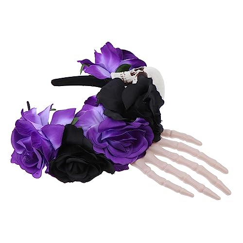 DECOMELODY Halloween Haarschmuck Haarreif mit Realistischer Rosenverzierung Stilvoller Halloween Kopfschmuck für Damen und Langlebiges und Komfortables Partyaccessoire DECOMELODY Halloween Haarschmuck Haarreif mit Realistischer Rosenverzierung Stilvoller Halloween Kopfschmuck für Damen und Langlebiges und Komfortables Partyaccessoire von DECOMELODY