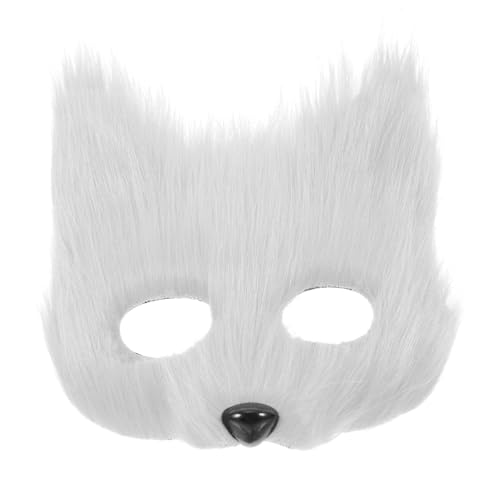 DECOMELODY Halloween Half Face Fox Maske Realistische Pelztiermaske Für Maskerade Party Cosplay Requisiten Kostümzubehör Und Themenveranstaltungen DECOMELODY Halloween Half Face Fox Maske Realistische Pelztiermaske Für Maskerade Party Cosplay Requisiten Kostümzubehör Und Themenveranstaltungen von DECOMELODY