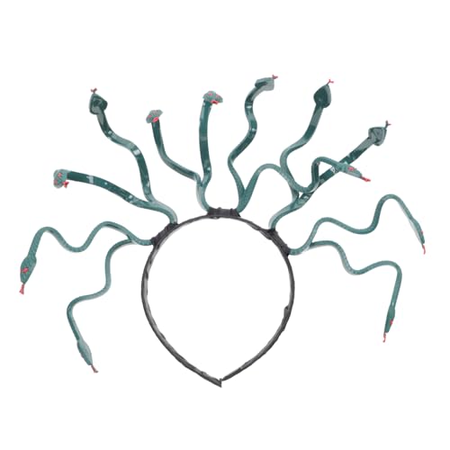 DECOMELODY Halloween Medusa Schlangen Kopfschmuck Cosplay Haarreif Damen Kostüm Zubehör Festliche Haarband für Party und Verkleidung DECOMELODY Halloween Medusa Schlangen Kopfschmuck Cosplay Haarreif Damen Kostüm Zubehör Festliche Haarband für Party und Verkleidung von DECOMELODY