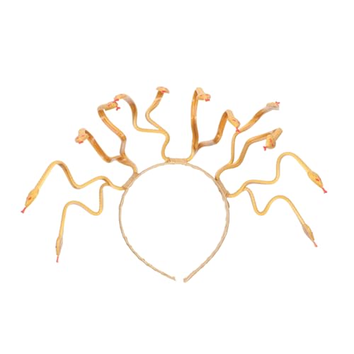 DECOMELODY Halloween Schlangen Haarreif Goldfarbener Medusa Kopfschmuck für Kostümparty Cosplay Haarschmuck Dekoration Geeignet für Halloween Festival und Bühnenauftritte DECOMELODY Halloween Schlangen Haarreif Goldfarbener Medusa Kopfschmuck für Kostümparty Cosplay Haarschmuck Dekoration Geeignet für Halloween Festival und Bühnenauftritte von DECOMELODY