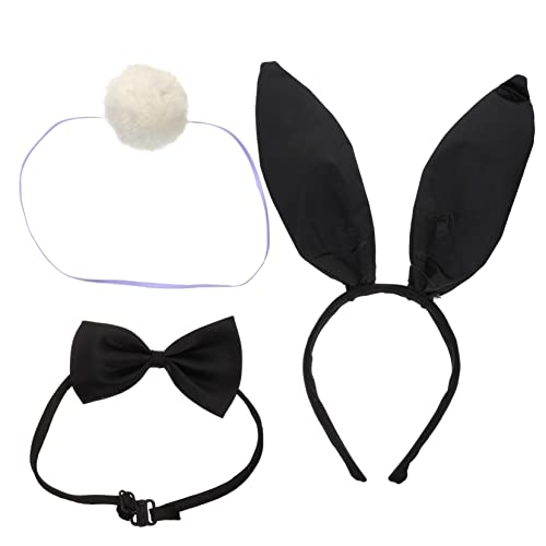 DECOMELODY Hasenohren Haarreif Satz mit Fliege und Kostümaccessoire für Erwachsene Bequemes Leichtes Material für Halloween Karneval und Partys DECOMELODY Hasenohren Haarreif Satz mit Fliege und Kostümaccessoire für Erwachsene Bequemes Leichtes Material für Halloween Karneval und Partys von DECOMELODY