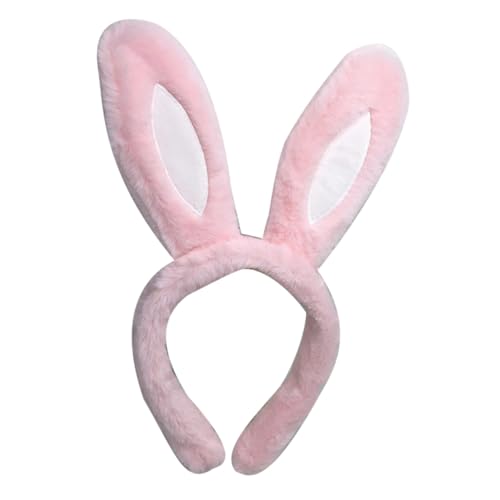 DECOMELODY Hasenohren Stirnband Plüsch Haarreif Kuscheliges Bunny Headband für Mädchen und Frauen Party Kostüm Osterhasenohren Haar Accessoire Rosa DECOMELODY Hasenohren Stirnband Plüsch Haarreif Kuscheliges Bunny Headband für Mädchen und Frauen Party Kostüm Osterhasenohren Haar Accessoire Rosa von DECOMELODY