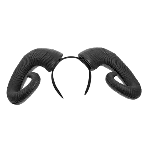 DECOMELODY Hörner Haarreif Halloween Kopfband Schwarz Leichtes Sicheres Material für Party Kostüm Festlicher Kopfschmuck DECOMELODY Hörner Haarreif Halloween Kopfband Schwarz Leichtes Sicheres Material für Party Kostüm Festlicher Kopfschmuck von DECOMELODY