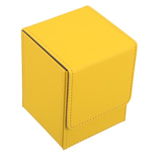 DECOMELODY Kasten Aufbewahrungsbox Für Karten Vitrine Für Sportkarten Spielkartenhalter Kartenkoffer Für Sammlerstücke Kartendeckhülle MTG-kartenspeicher Kartenspielhalter Magnet Yellow DECOMELODY Kasten Aufbewahrungsbox Für Karten Vitrine Für Sportkarten Spielkartenhalter Kartenkoffer Für Sammlerstücke Kartendeckhülle MTG-kartenspeicher Kartenspielhalter Magnet Yellow von DECOMELODY