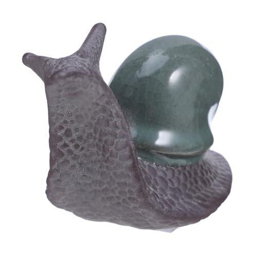 DECOMELODY Keramik Schnecke Bonsai Dekoration Fein Gearbeitete Gartenfigur aus Keramik für Blumentopf Landschaftsdesign Tischdeko Langlebig Künstlerisch für Büro Zuhause DECOMELODY Keramik Schnecke Bonsai Dekoration Fein Gearbeitete Gartenfigur aus Keramik für Blumentopf Landschaftsdesign Tischdeko Langlebig Künstlerisch für Büro Zuhause von DECOMELODY