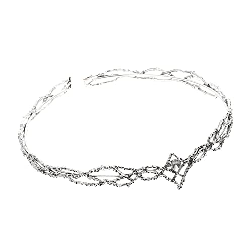 DECOMELODY Königliche Herrenkrone Stirnband für Cosplay Hochzeiten Partys Verstellbar und Langlebig von DECOMELODY