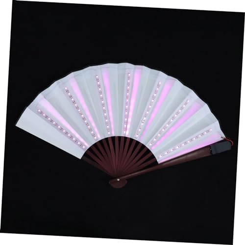 DECOMELODY LED Leuchtfächer Faltbarer Performance Fächer für Nachtclub Bunter Uv Fächer als Party Requisite und Cosplay Zubehör Dekorativer Regenbogen mit Sicherem Material DECOMELODY LED Leuchtfächer Faltbarer Performance Fächer für Nachtclub Bunter Uv Fächer als Party Requisite und Cosplay Zubehör Dekorativer Regenbogen mit Sicherem Material von DECOMELODY