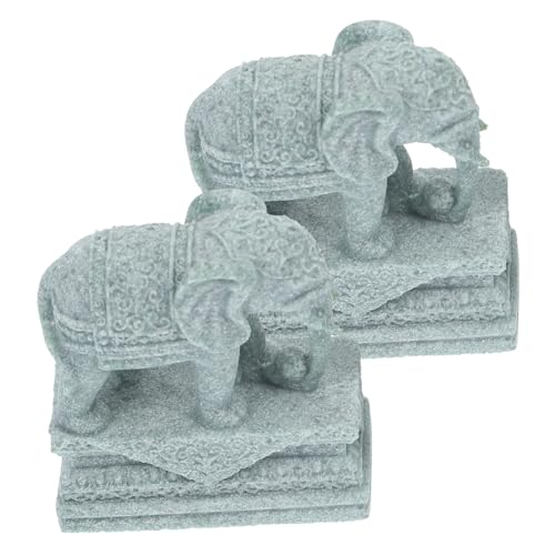 DECOMELODY Lebendige Elefantenskulptur Aus Sandstein Ornament Für Den Innenraum Eines Aquariums DECOMELODY Lebendige Elefantenskulptur Aus Sandstein Ornament Für Den Innenraum Eines Aquariums von DECOMELODY