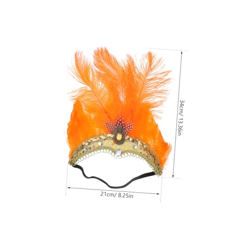 DECOMELODY Leichtes Stirnband für Karneval und Party Verstellbarer Haarschmuck für Damen für Fasching Halloween Bühnenauftritte und Festliche Anlässe von DECOMELODY