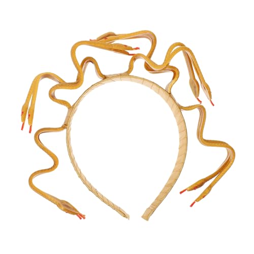 DECOMELODY Medusa Cosplay Kopfschmuck Schlangen Stirnband Leichtes Plastik Halloween Kostüm Accessoire Party Bühnenauftritt Karneval von DECOMELODY