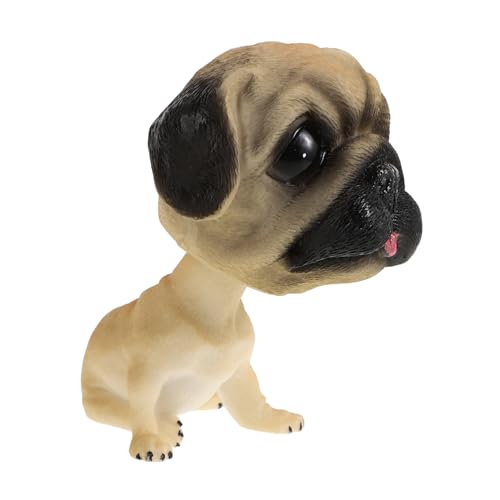 DECOMELODY Niedlicher Wackelkopf Hund Auto Deko Harz Wackelfigur Shaking Head Ornament Lustiges Auto Zubehör Cartoon Hund Bobblehead für Armaturenbrett DECOMELODY Niedlicher Wackelkopf Hund Auto Deko Harz Wackelfigur Shaking Head Ornament Lustiges Auto Zubehör Cartoon Hund Bobblehead für Armaturenbrett von DECOMELODY