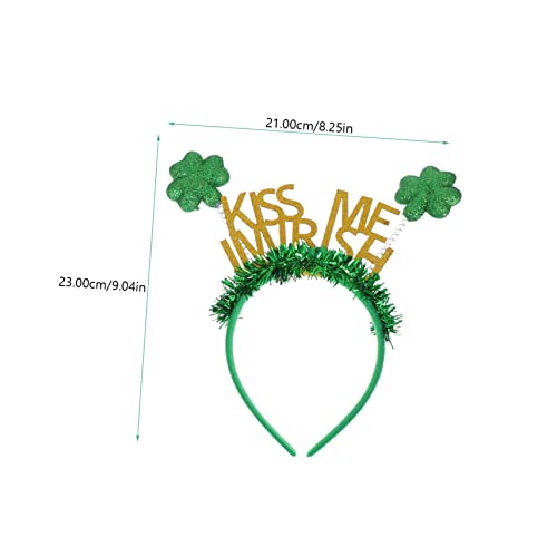 DECOMELODY Patrick's Day Haarreif Grünes Kleeblatt Leichter Damen Haarreif Karneval Kopfschmuck Festliches Kostümzubehör für Erwachsene Bequemer Stirnband für Party Deko DECOMELODY Patrick's Day Haarreif Grünes Kleeblatt Leichter Damen Haarreif Karneval Kopfschmuck Festliches Kostümzubehör für Erwachsene Bequemer Stirnband für Party Deko von DECOMELODY