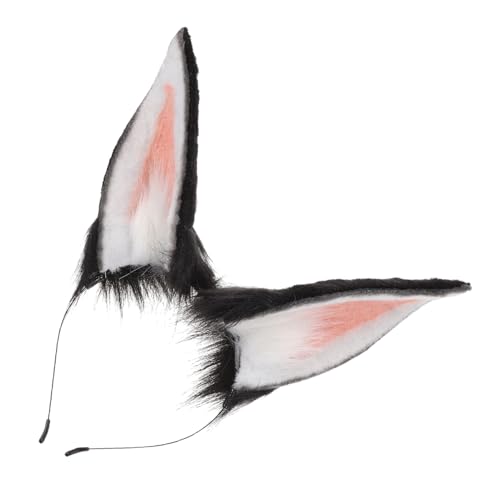 DECOMELODY Plüsch Hasenohren Haarreif Stirnband Damen Süßes Bunny Hairband Cosplay Party Kopfschmuck Schwarz Langlebig Rutschfest Festlicher Haarschmuck für Fotos und Kostüm DECOMELODY Plüsch Hasenohren Haarreif Stirnband Damen Süßes Bunny Hairband Cosplay Party Kopfschmuck Schwarz Langlebig Rutschfest Festlicher Haarschmuck für Fotos und Kostüm von DECOMELODY
