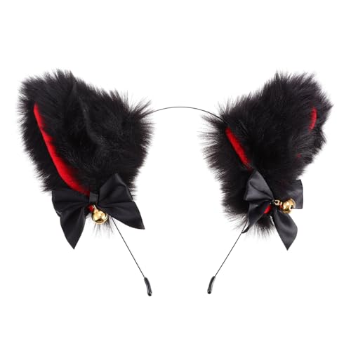 DECOMELODY Plüsch Katzenohren Stirnband mit Schleife und Glocke Weiches Cosplay Haarreif Zubehör für Kostümparty Maskerade Themenveranstaltungen Bequem Langlebig Charmantes Accessoire für DECOMELODY Plüsch Katzenohren Stirnband mit Schleife und Glocke Weiches Cosplay Haarreif Zubehör für Kostümparty Maskerade Themenveranstaltungen Bequem Langlebig Charmantes Accessoire für von DECOMELODY