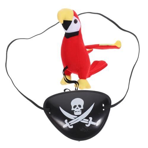 DECOMELODY Plüsch Piratenkostüm Zubehör mit Schulter und Augenmaske Leichtes Halloween Cosplay Party Accessoire Langlebig und Komfortabel für Piraten Fans DECOMELODY Plüsch Piratenkostüm Zubehör mit Schulter und Augenmaske Leichtes Halloween Cosplay Party Accessoire Langlebig und Komfortabel für Piraten Fans von DECOMELODY