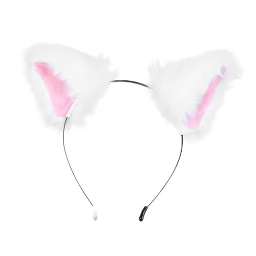 DECOMELODY Plüsch Stirnband mit Tierohren für Damen und Mädchen Weiches Haarschmuck accessoire Originelles Haarband für Cosplay Party Festival und Alltag Bequem und Langlebig von DECOMELODY
