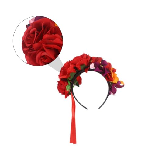 DECOMELODY Rotes Blumenhaarband mit Orchideen Design Modisches Festival Haaraccessoire für Damen Charmantes Stirnband für Halloween Party Themenfeiern Cosplay und Festliche Anlässe DECOMELODY Rotes Blumenhaarband mit Orchideen Design Modisches Festival Haaraccessoire für Damen Charmantes Stirnband für Halloween Party Themenfeiern Cosplay und Festliche Anlässe von DECOMELODY