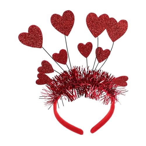 DECOMELODY Rotes Herz Stirnband mit Pailletten Modisches Valentinstags Accessoire für Damen Stilvoller Haarreif mit Herzmotiven Geeignet für Hochzeiten Geburtstagsfeiern und Festtage DECOMELODY Rotes Herz Stirnband mit Pailletten Modisches Valentinstags Accessoire für Damen Stilvoller Haarreif mit Herzmotiven Geeignet für Hochzeiten Geburtstagsfeiern und Festtage von DECOMELODY