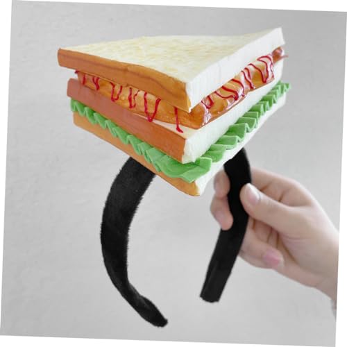 DECOMELODY Sandwich Haarband Party Accessoire Leichtes Hautfreundliches Stirnband mit Sandwich Dekoratives Kopfschmuck für Festivals Rollenspiele und Kreative Kostüme Geschenkidee für Damen DECOMELODY Sandwich Haarband Party Accessoire Leichtes Hautfreundliches Stirnband mit Sandwich Dekoratives Kopfschmuck für Festivals Rollenspiele und Kreative Kostüme Geschenkidee für Damen von DECOMELODY