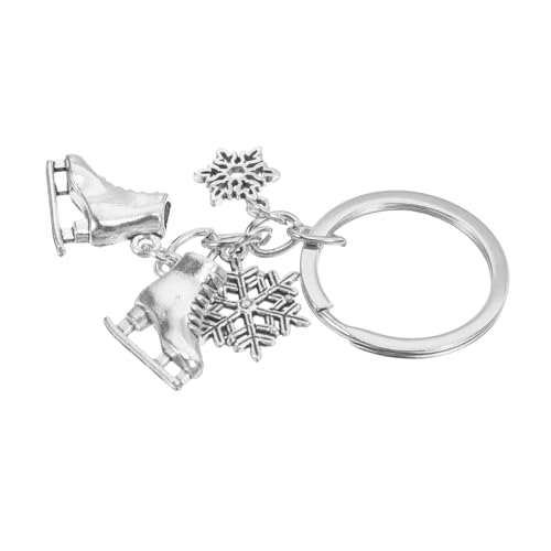 DECOMELODY Schlittschuh Schlüsselanhänger Skate-schlüsselanhänger, Skaten-partygeschenke Eislaufzubehör Zinklegierung Silver von DECOMELODY