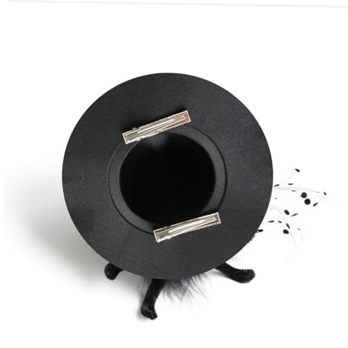 DECOMELODY Schwarzer Hexenhut Haarspange mit Spinnennetz Leichte Haarschmuck für Halloween und Kostümparty Dekorative Haarclip für Damen und Mädchen Einfach Anzubringen Vielseitiges DECOMELODY Schwarzer Hexenhut Haarspange mit Spinnennetz Leichte Haarschmuck für Halloween und Kostümparty Dekorative Haarclip für Damen und Mädchen Einfach Anzubringen Vielseitiges von DECOMELODY