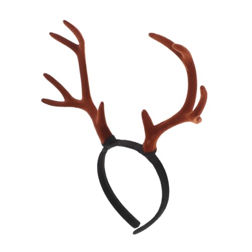 DECOMELODY Simulation Geweih Stirnband Gast Zubehör UV Kostüm für Erwachsene Rentiergeweih Haarband Cosplay Rentier Haarreifen Weihnachtsfeier -Dekoration Kostüm Kopfbedeckung Flanell Kaffee DECOMELODY Simulation Geweih Stirnband Gast Zubehör UV Kostüm für Erwachsene Rentiergeweih Haarband Cosplay Rentier Haarreifen Weihnachtsfeier -Dekoration Kostüm Kopfbedeckung Flanell Kaffee von DECOMELODY