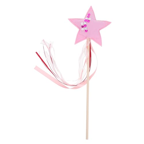 DECOMELODY Star Fairy Zauberstab Mit Ribbon Streamer Für Mädchenparty Ribbon Zauberstab Für Geburtstagsfeier Bevorzugt Prinzessin Partydekorationen Und Cosplay von DECOMELODY