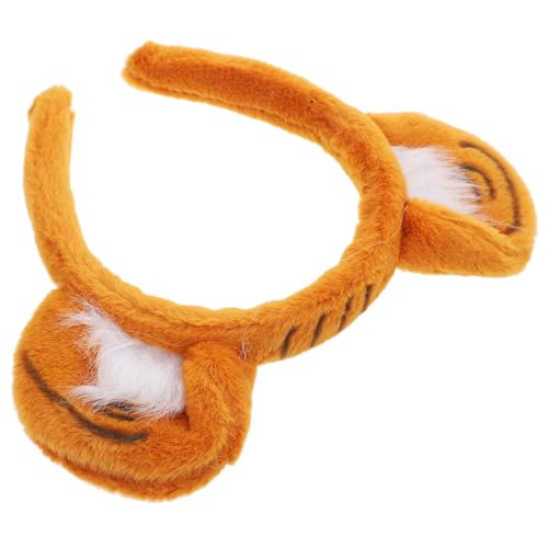 DECOMELODY Tiger Ohr Haarband für Damen Weiches Kopfband mit Verstellbarer Bequemes Tierkostüm Zubehör für Halloween Karneval Partys und Bühnenauftritte DECOMELODY Tiger Ohr Haarband für Damen Weiches Kopfband mit Verstellbarer Bequemes Tierkostüm Zubehör für Halloween Karneval Partys und Bühnenauftritte von DECOMELODY