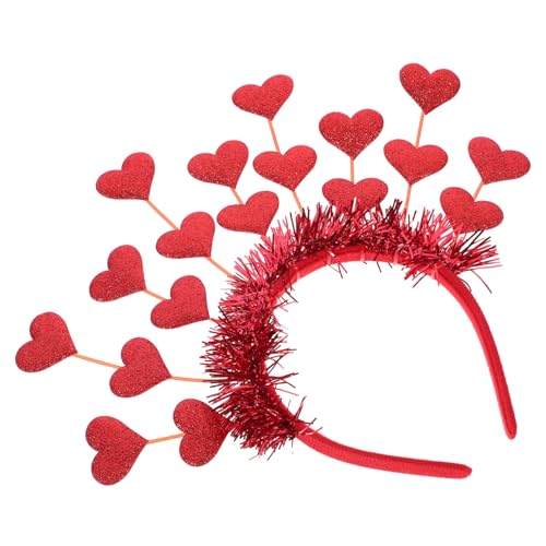 DECOMELODY Valentinstag Haarreif Herzform Rotes Haarband Party Haarschmuck Damen Zubehör Festlich Langlebig DECOMELODY Valentinstag Haarreif Herzform Rotes Haarband Party Haarschmuck Damen Zubehör Festlich Langlebig von DECOMELODY