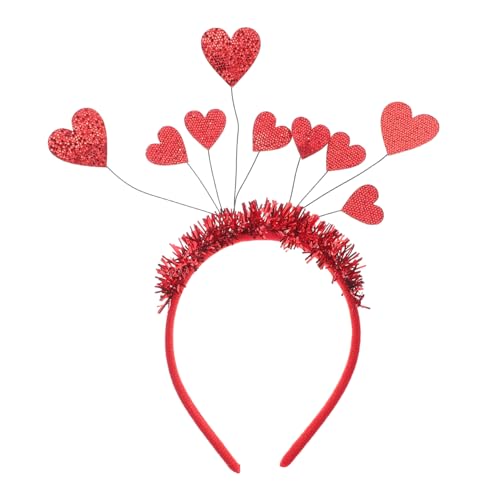 DECOMELODY Valentinstag Stirnband Rotes Herz Design Haarreif Party Kopfschmuck Komfortabel Verstellbar Romantisches Accessoire für Karneval Hochzeit DECOMELODY Valentinstag Stirnband Rotes Herz Design Haarreif Party Kopfschmuck Komfortabel Verstellbar Romantisches Accessoire für Karneval Hochzeit von DECOMELODY