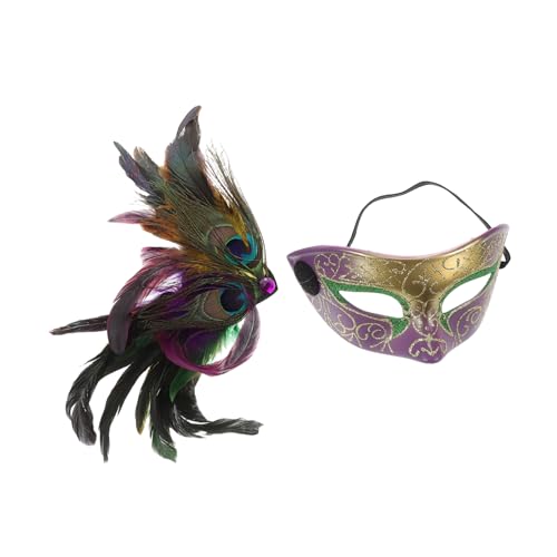 DECOMELODY Venezianische Halbgesichtsmaske Mit Farbverlauf, Feder-maskerade-maske, Ballmasken, Karneval, Cosplay-maske, Mardi-gras-maske Für Party, Kostüm DECOMELODY Venezianische Halbgesichtsmaske Mit Farbverlauf, Feder-maskerade-maske, Ballmasken, Karneval, Cosplay-maske, Mardi-gras-maske Für Party, Kostüm von DECOMELODY