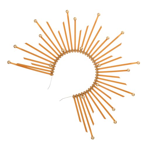 DECOMELODY Vintage Mary Haarreif Retro Stil Damen Haarband Goldener Dekorativer Stirnband für Kostümparty Halloween Cosplay von DECOMELODY