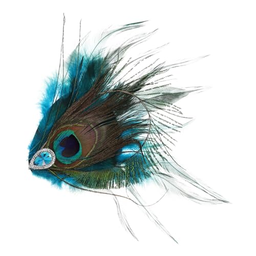 DECOMELODY Vintage Pfauenfeder Haarspange mit Strass Leichter und Sicherer Seitenclip Bunter Karneval Kopfschmuck für Damen Stilvoller Haarschmuck für Festliche Anlässe und Bühnenauftritte DECOMELODY Vintage Pfauenfeder Haarspange mit Strass Leichter und Sicherer Seitenclip Bunter Karneval Kopfschmuck für Damen Stilvoller Haarschmuck für Festliche Anlässe und Bühnenauftritte von DECOMELODY