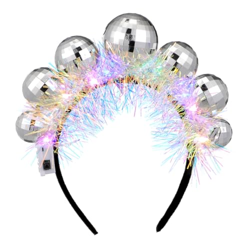 DECOMELODY Weihnachtliches Disco Stirnband mit Bunten Kugeln Vintage Design Leichtes Kunststoffmaterial Komfortabel für Weihnachtsfeiern Silvesterpartys und Festliche Anlässe Damen und DECOMELODY Weihnachtliches Disco Stirnband mit Bunten Kugeln Vintage Design Leichtes Kunststoffmaterial Komfortabel für Weihnachtsfeiern Silvesterpartys und Festliche Anlässe Damen und von DECOMELODY