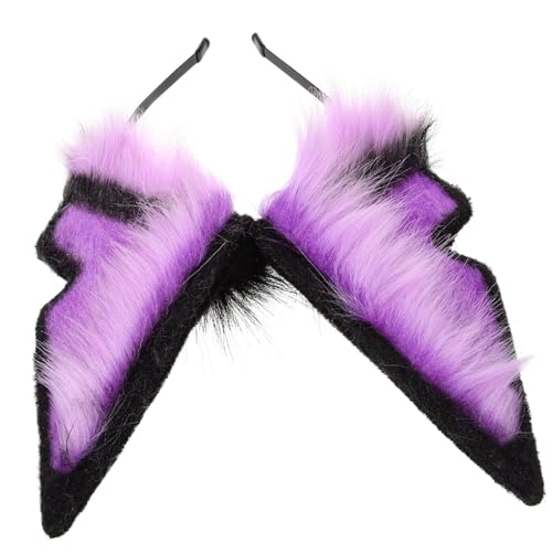 DECOMELODY Wolf Ohren Stirnband Cosplay Kostüm Accessoire Leichtes Kopfband für Partys Karneval und Halloween Geeignet von DECOMELODY