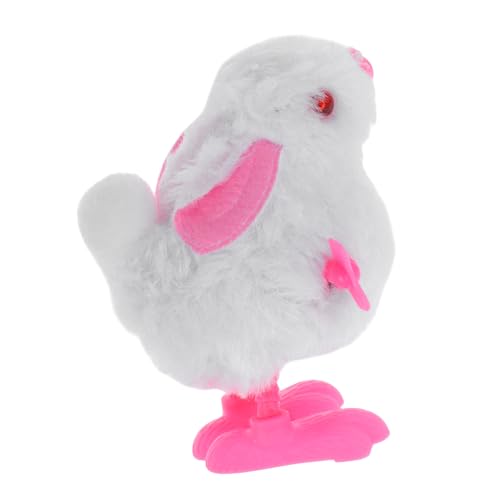 DECOMELODY hüpfendes Hasenuhrwerk für hase interaktives Ostern Ostern Kleinkinder aufziehen Spielzeughase Springendes Plastik von DECOMELODY
